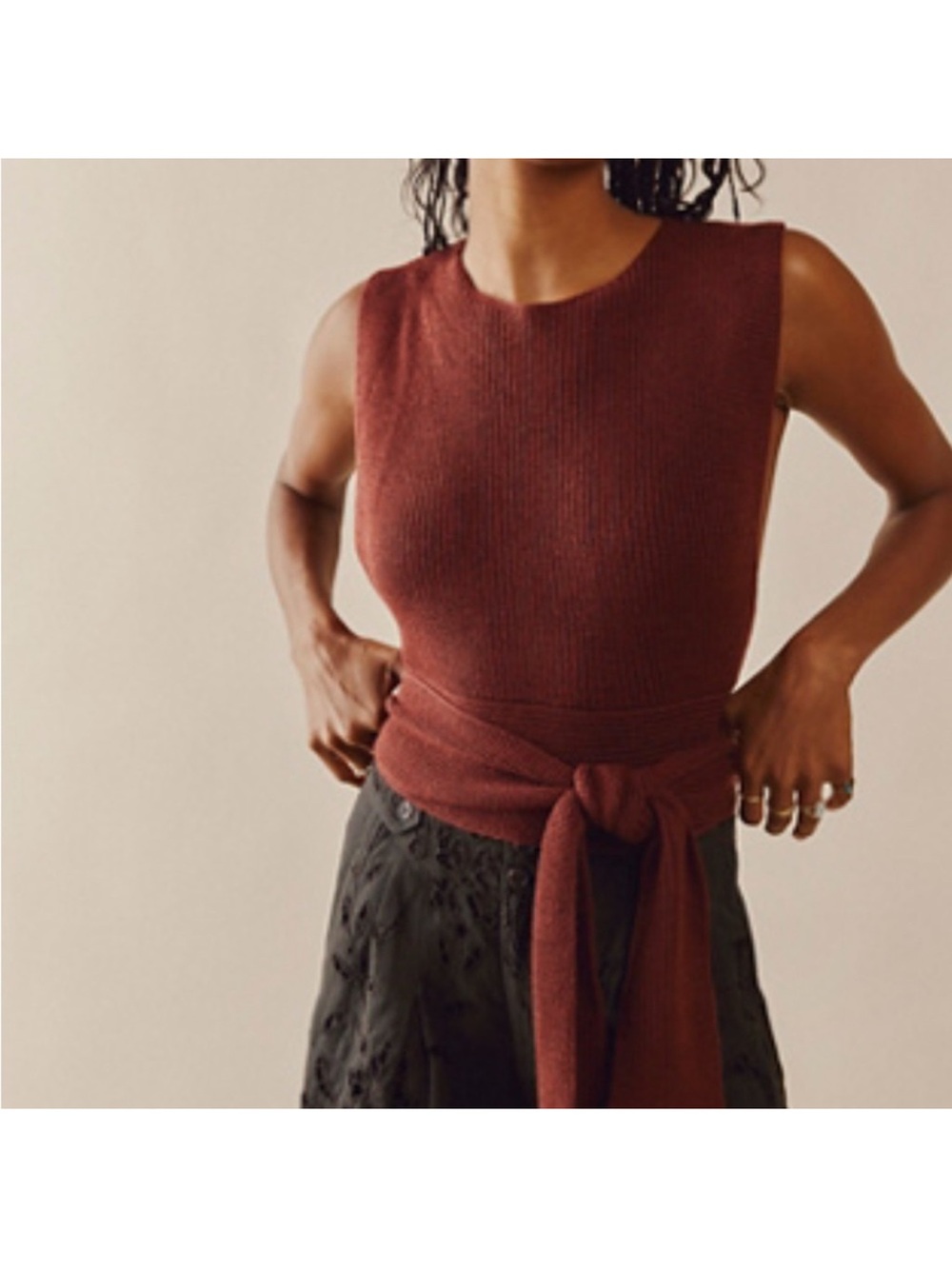 FREE PEOPLE BEACH Orchid Convertible Sweater Top Knit Halter